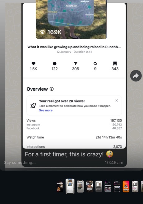 First-time client reel: 167k views